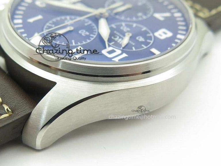 MIROTIME 0508 Pilot Chrono 377706 “Le Petit Prince” V6F Best Edition Blue Dial on Brown Leather Strap A Colorful 7387